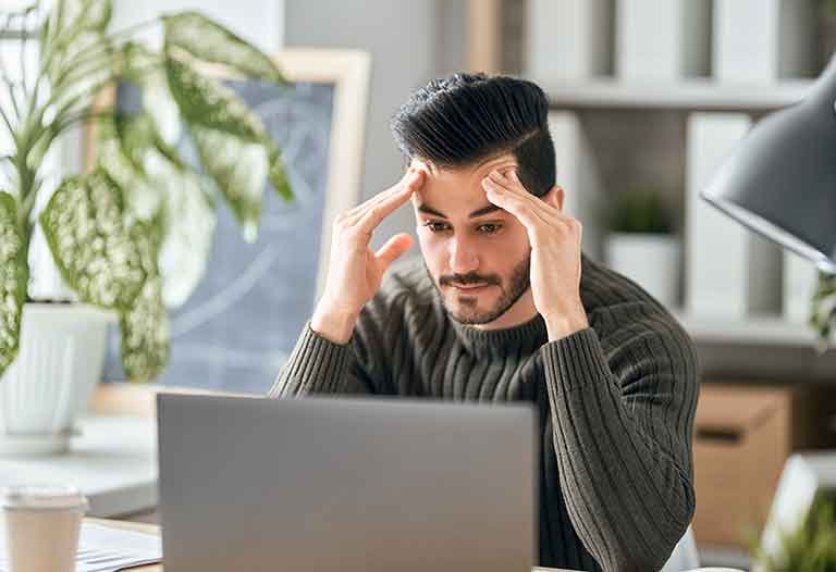 Man with laptop